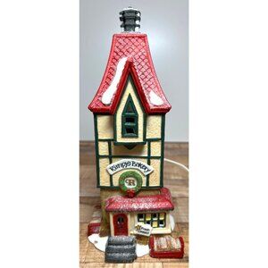 Dept 56 North Pole Series "Rimpys Bakery" Lighted Porcelain House 1991